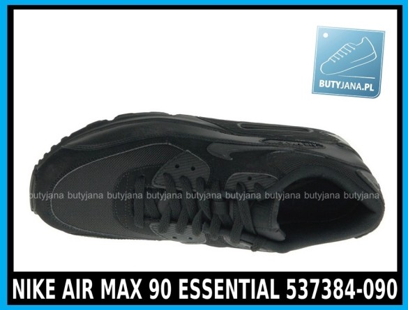 Czarne NIKE AIR MAX 90 ESSENTIAL 537384-090 - BLACK – BLACK - cena 379,99 zł sklep internetowy 2
